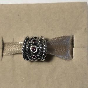 Genuine Pandora Charm with Purple cz